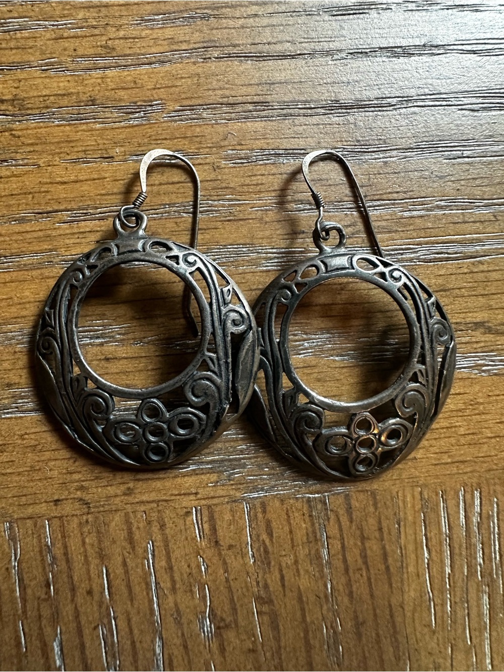 Sterling Artisan Vintage Hoops